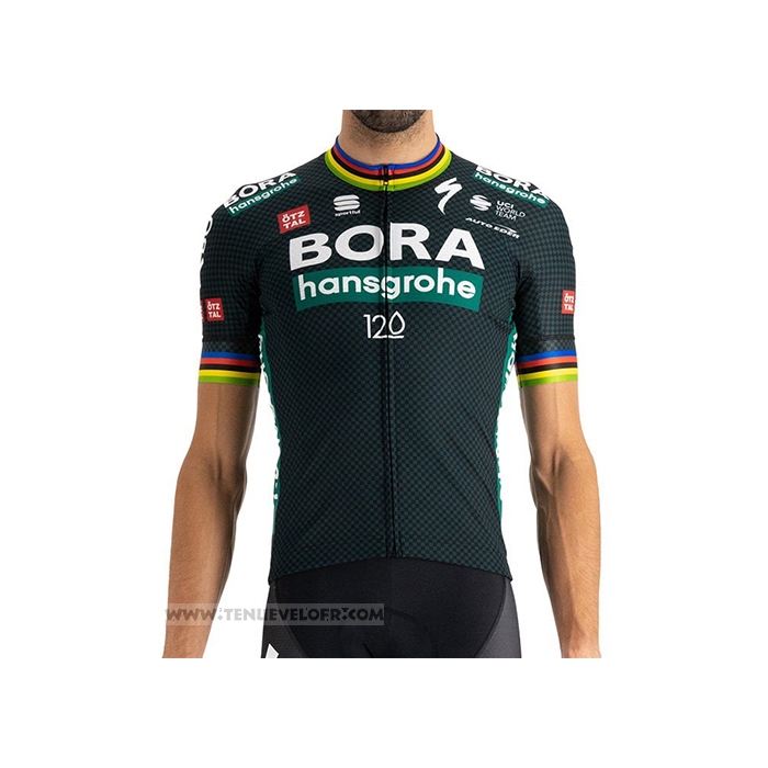 2021 Maillot Cyclisme Bora-Hansgrone Monde Champion Manches Courtes et Cuissard